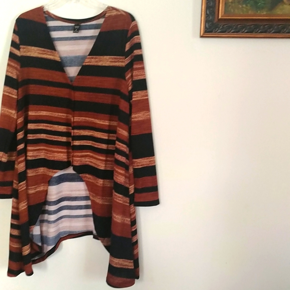 Long top (coverall) brown/black by emory rose, size M, new without tag